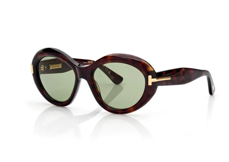 ICON OVAL SUNGLASSES DARK HAVANA online